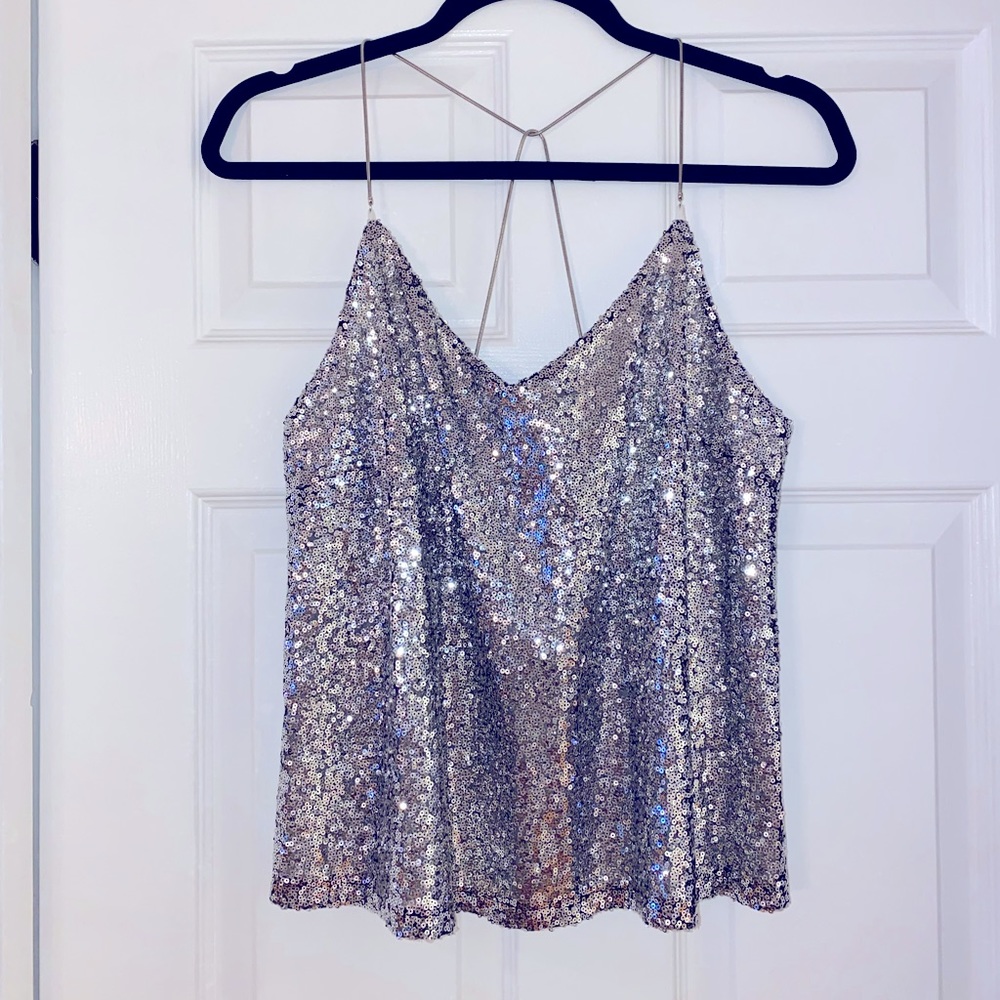 Silver Charlotte Russe tank top